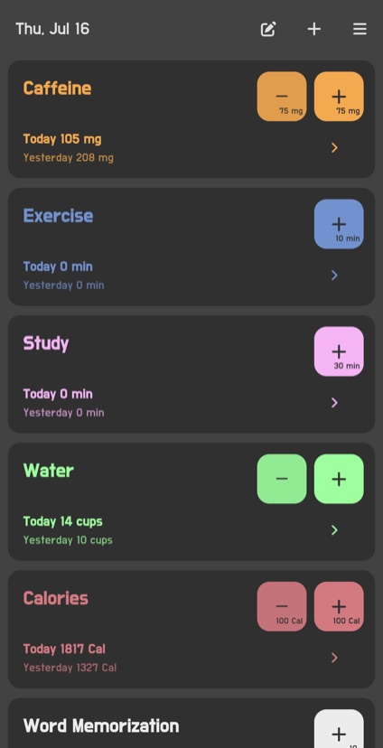 Daily Counter app screenshot 1